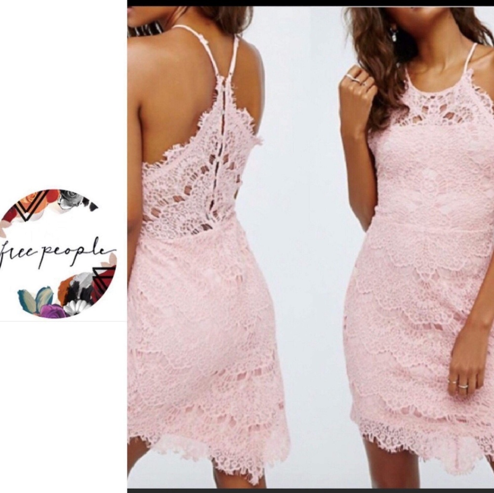Intimately Free People Bodycon Lace Mini Dress NWOT